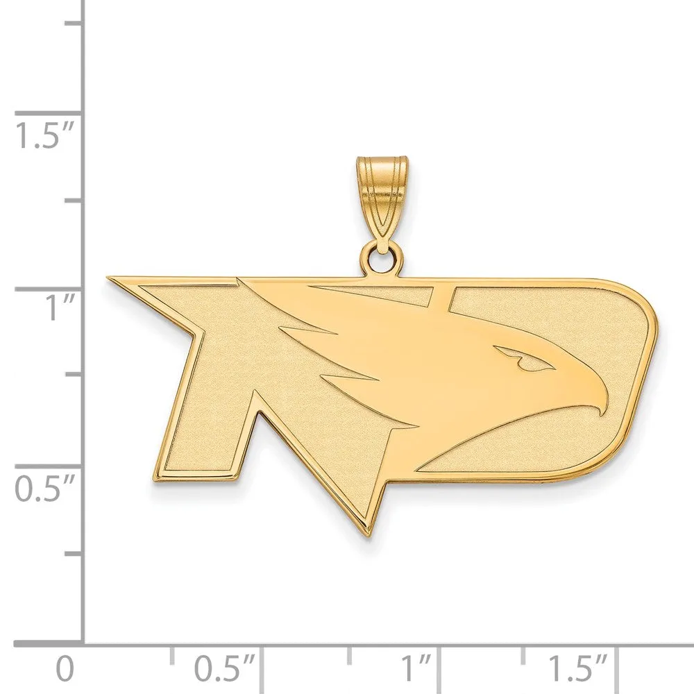 10k Yellow Gold North Dakota Large Square Logo Pendant