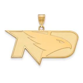 10k Yellow Gold North Dakota Large Square Logo Pendant