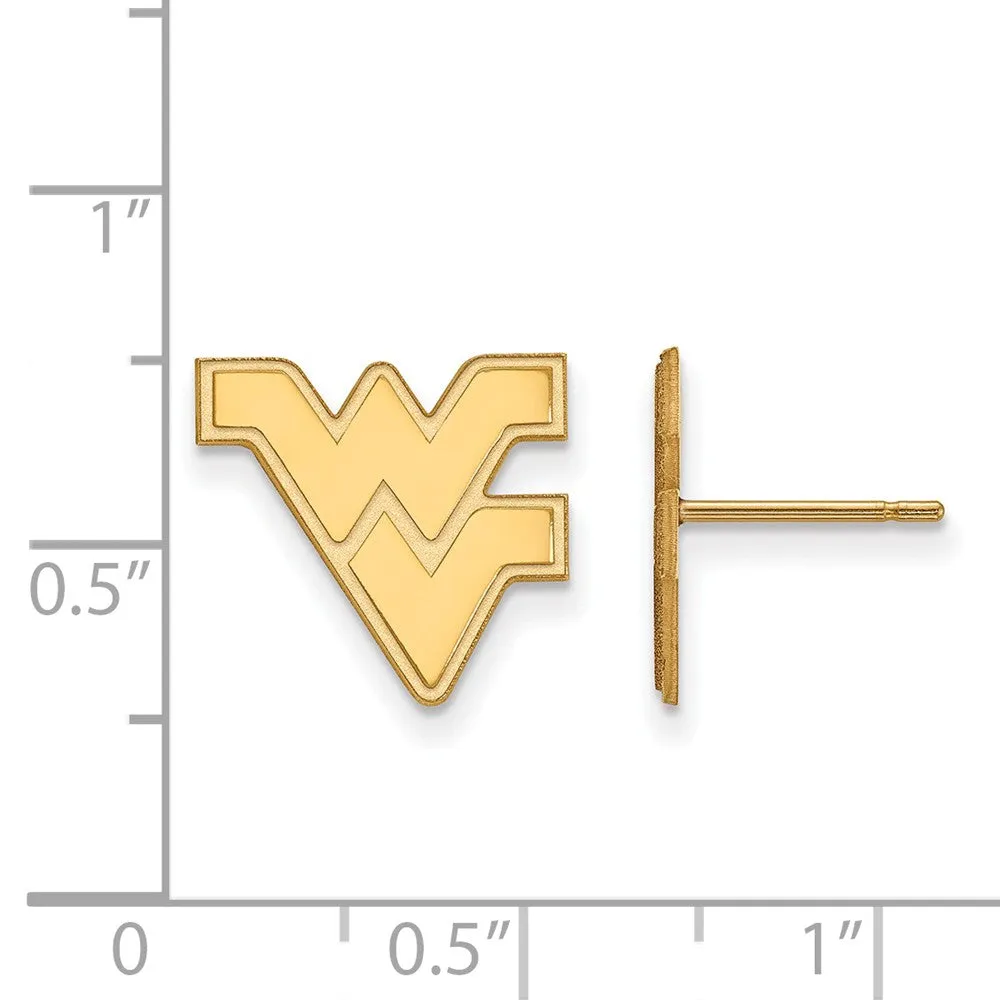 10k Yellow Gold West Virginia University Small Post Earrings