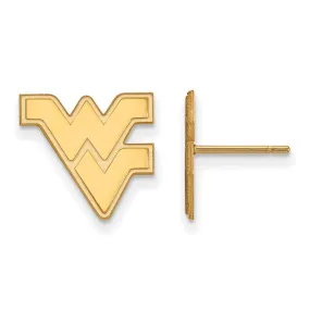 10k Yellow Gold West Virginia University Small Post Earrings