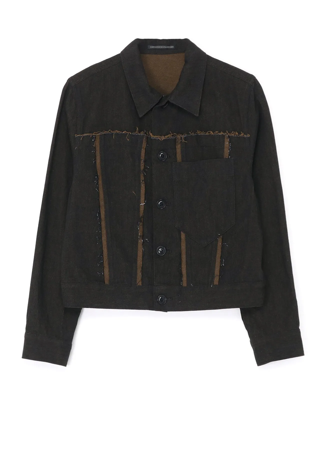 10oz DENIM PANELLED JACKET