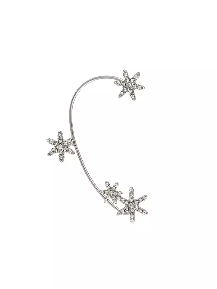 1pc Rhinestone Six-Pointed Star Decor Ear Wrap S4326261