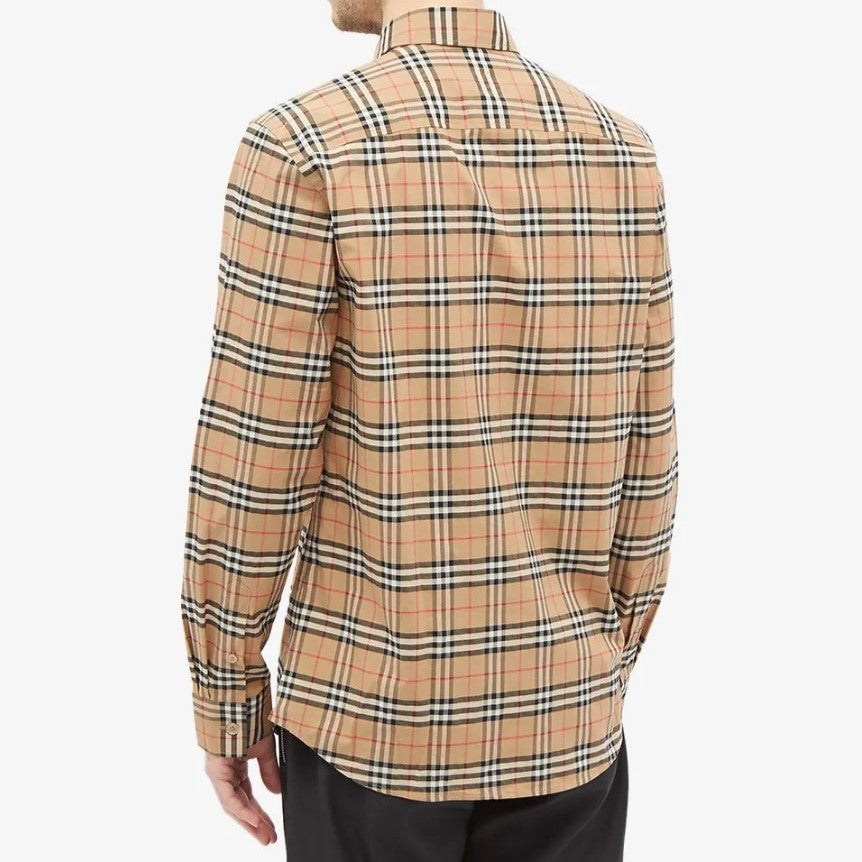 (40% Off) Burberry Simpson Check Long Sleeve Shirt