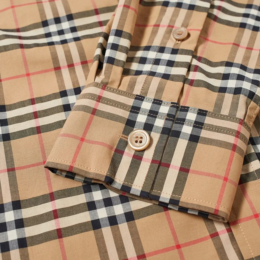 (40% Off) Burberry Simpson Check Long Sleeve Shirt