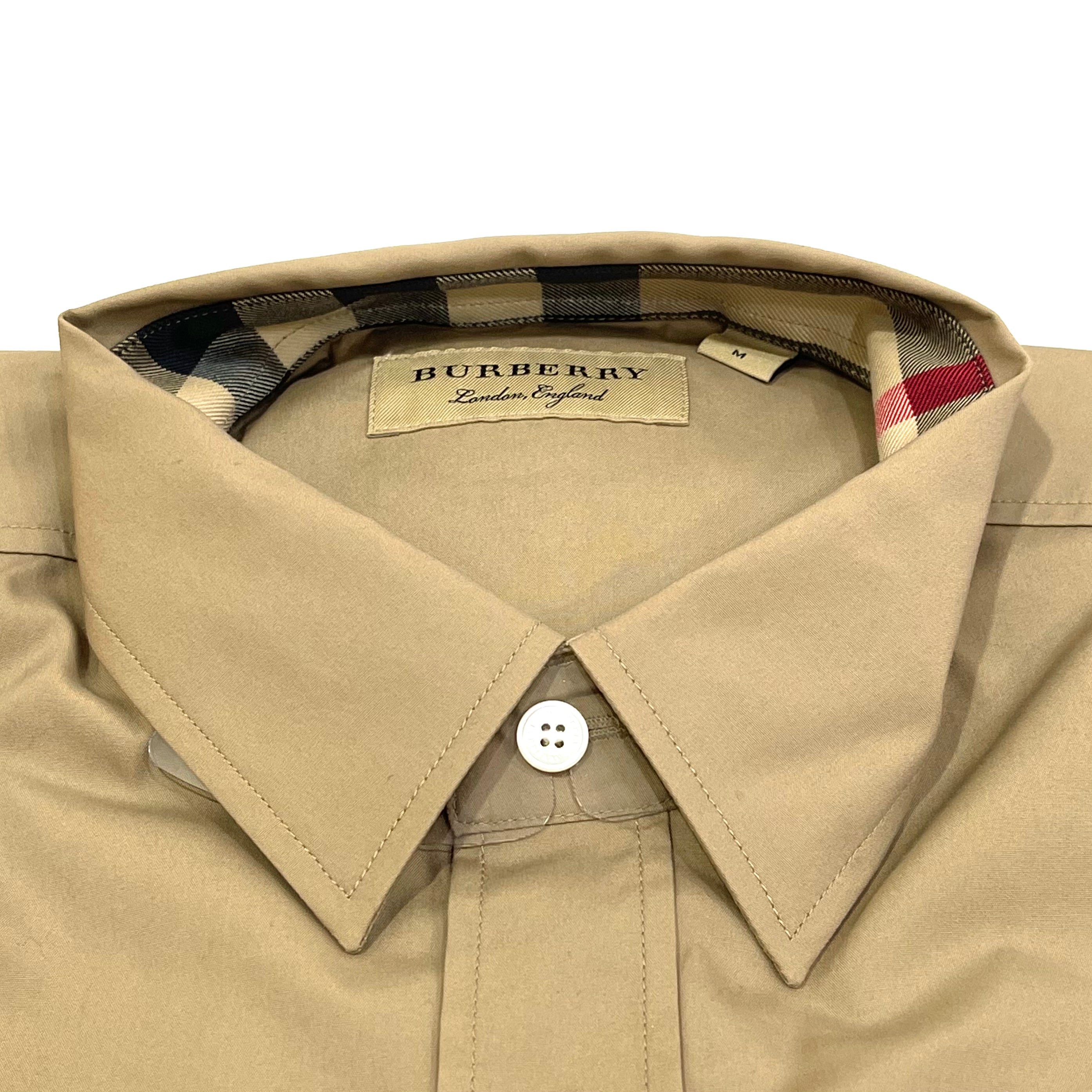 (50% Off) Burberry Cambridge Long Sleeve Shirt Tan