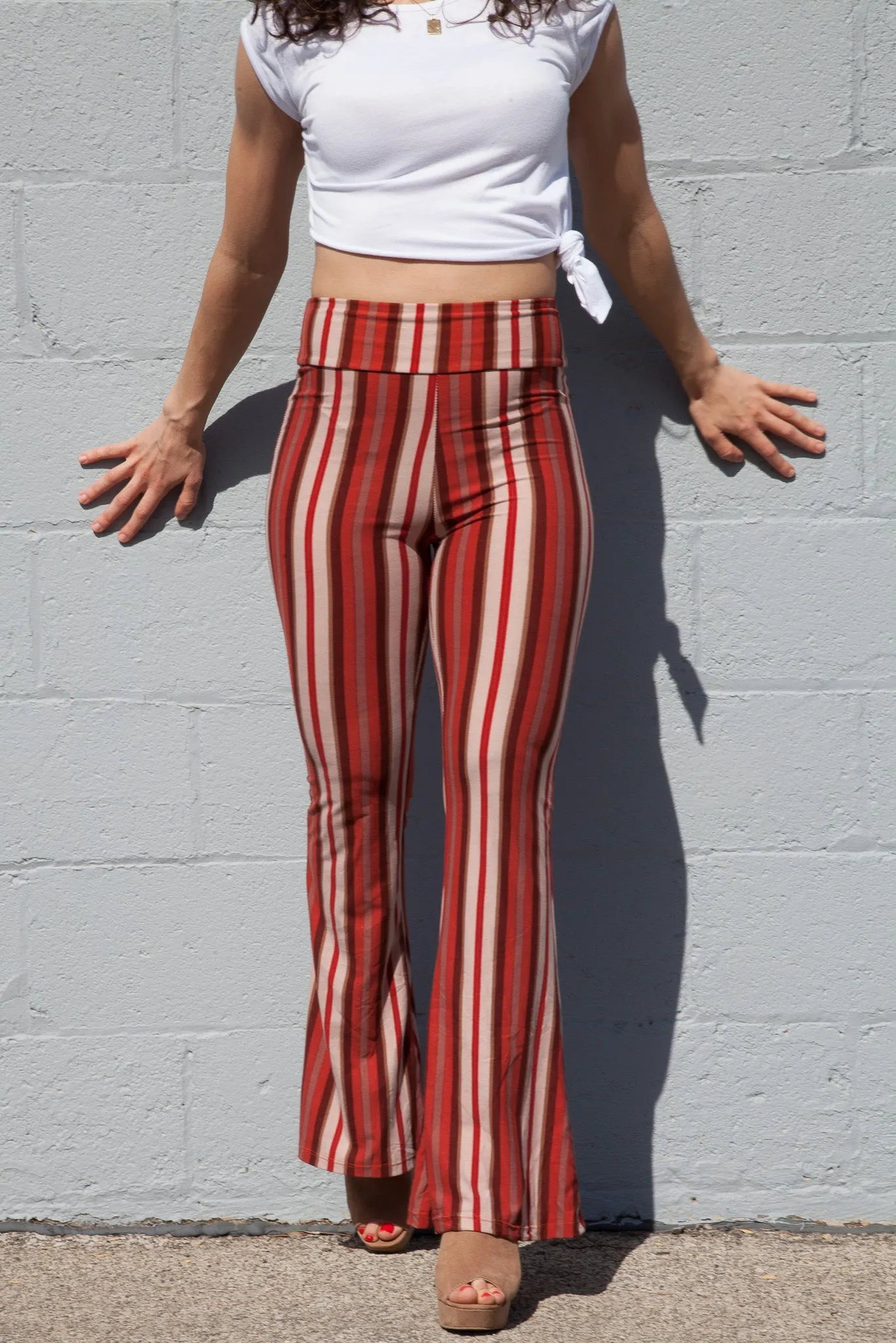 70's Striped Bell Bottoms