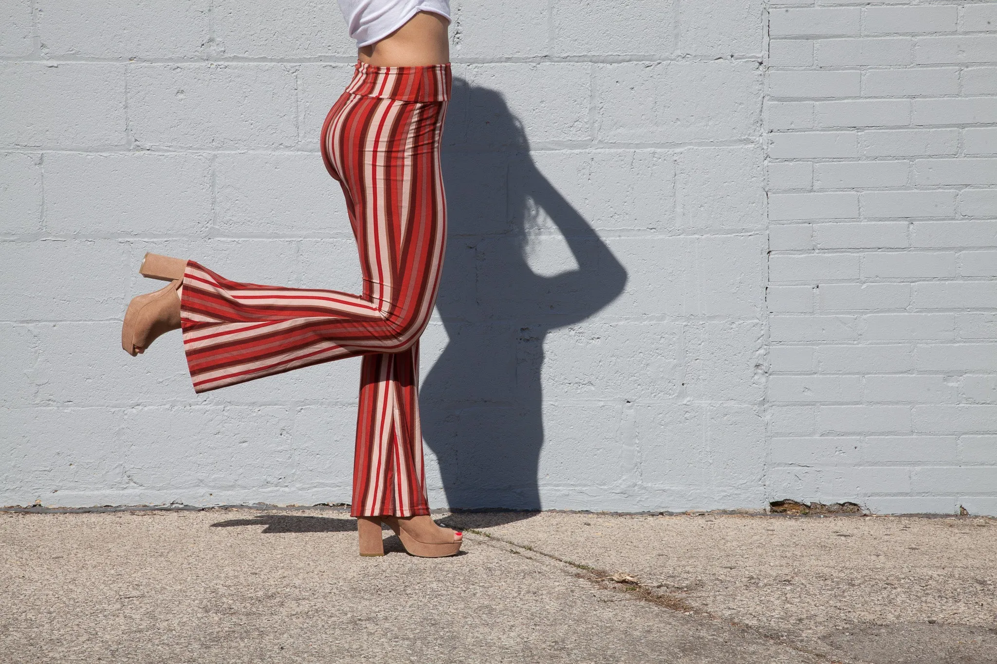 70's Striped Bell Bottoms