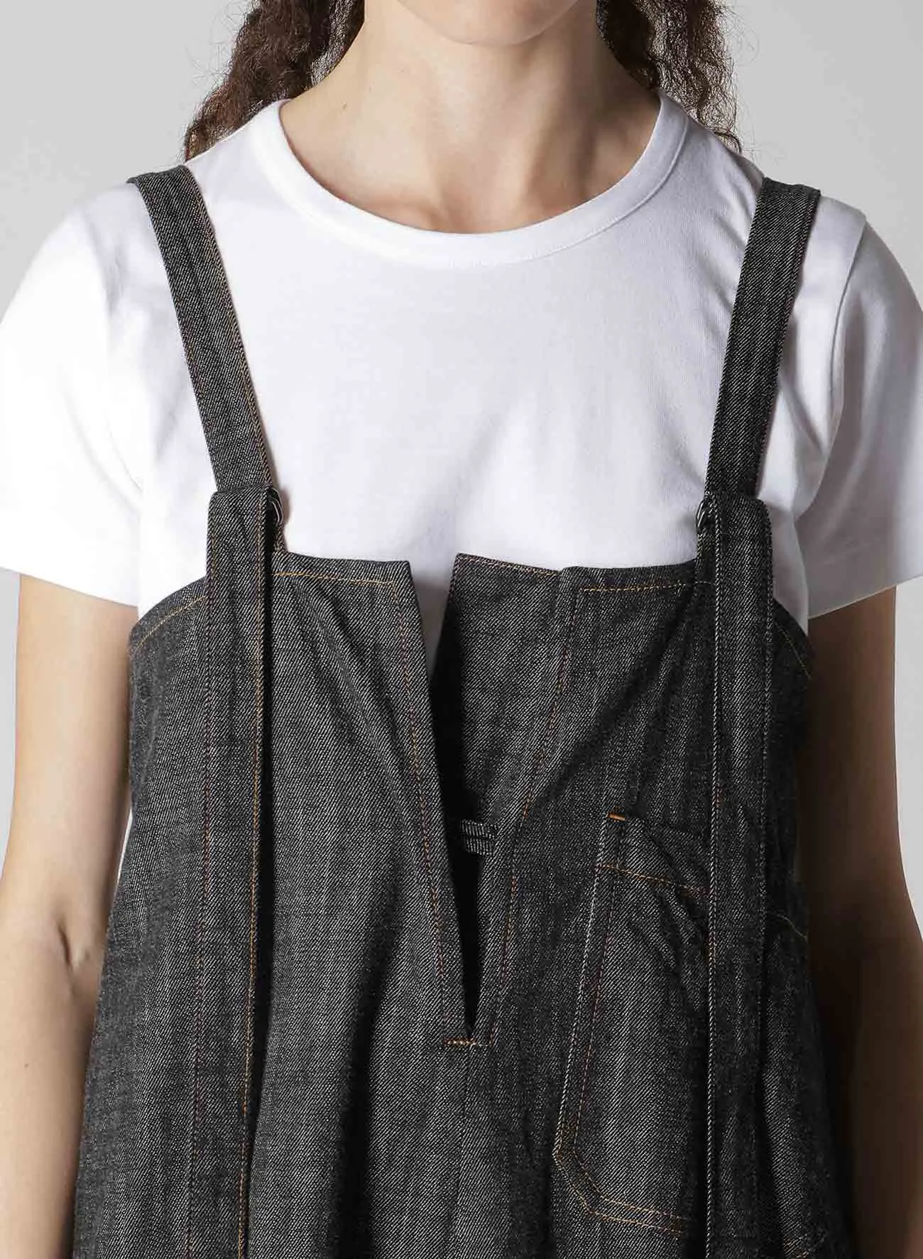 8OZ DENIM OVERALLS WITH STRAP