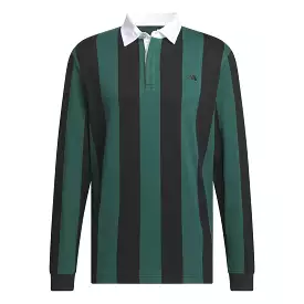 adidas Go-To Long Sleeve Rugby Polo Shirt - Court Green SS24