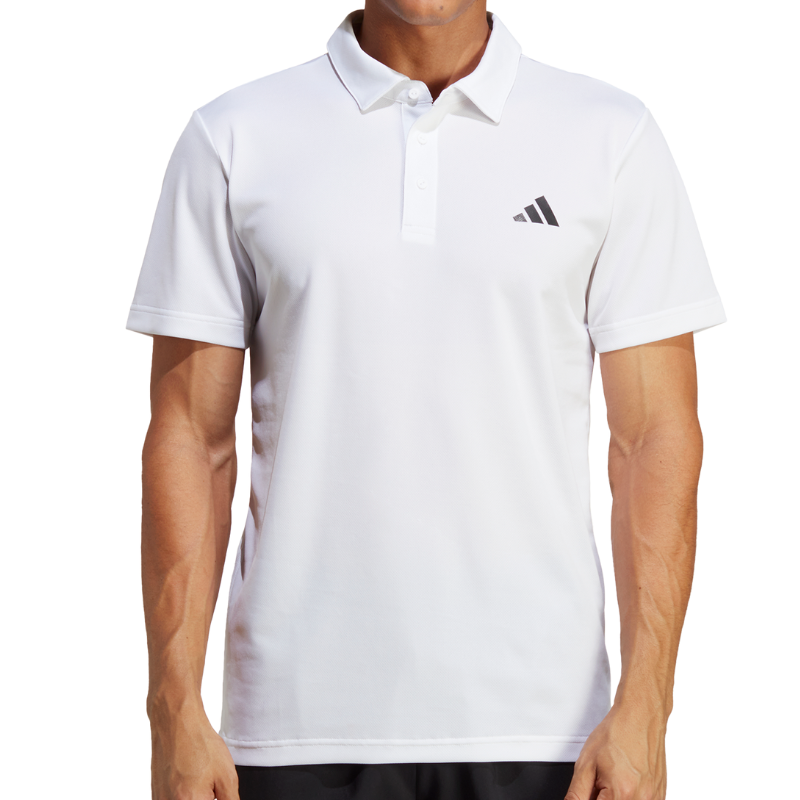 Adidas Mens Tennis Fab Polo Shirt - White