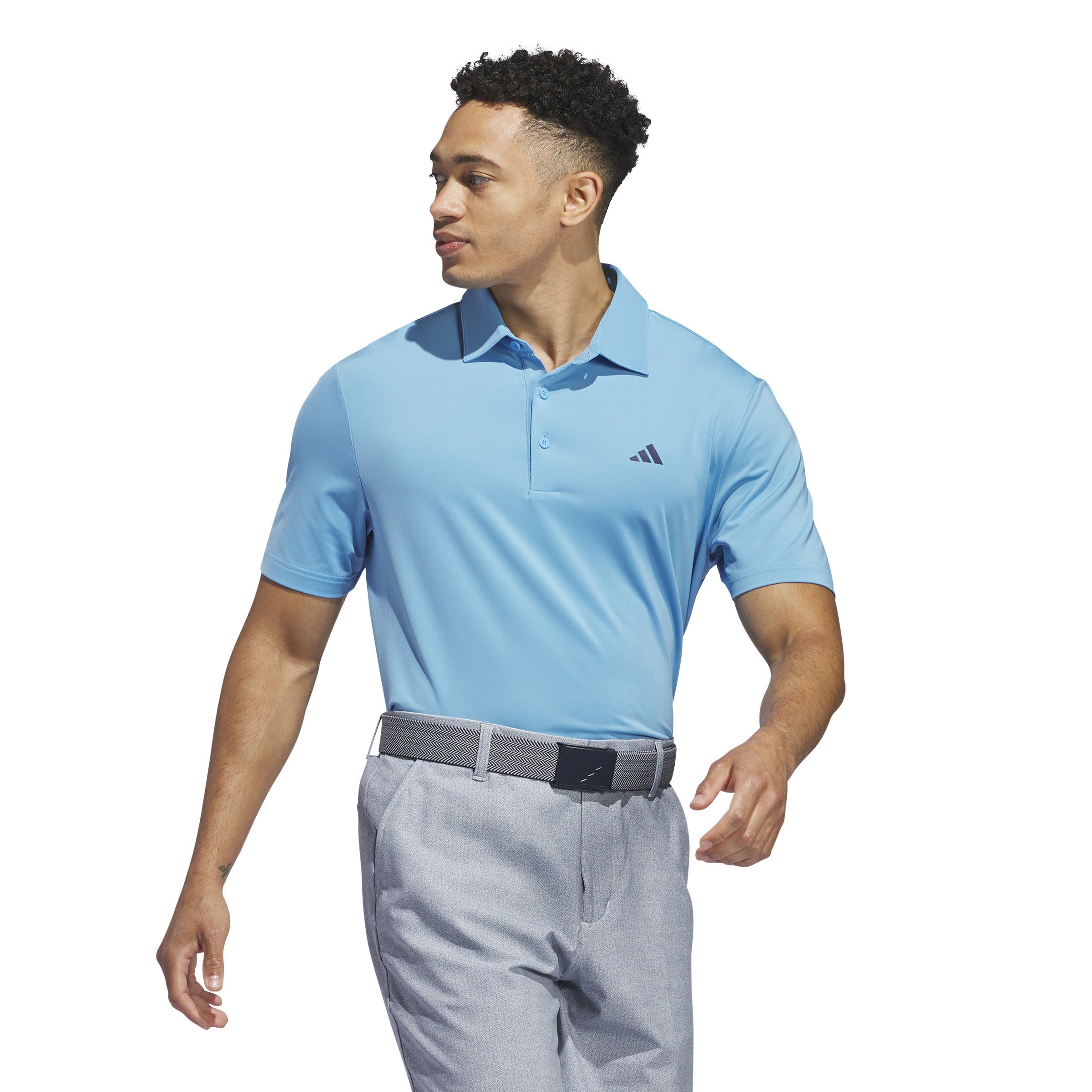 adidas Ultimate365 Solid Golf Polo Shirt - Semi blue burst