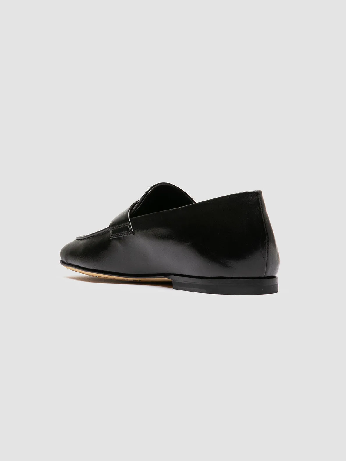 AIRTO 001 - Black Leather Penny Loafers