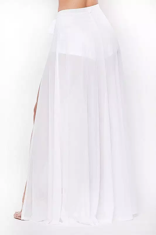 Amora Cover Up Skirt - White