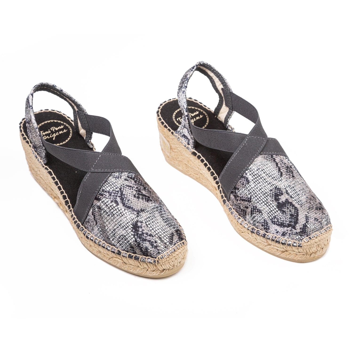 Animal Print Cotton Blend Wedge Espadrille for Women - Terra-MB