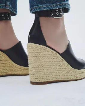 Anteros Espadrille Wedge - Black