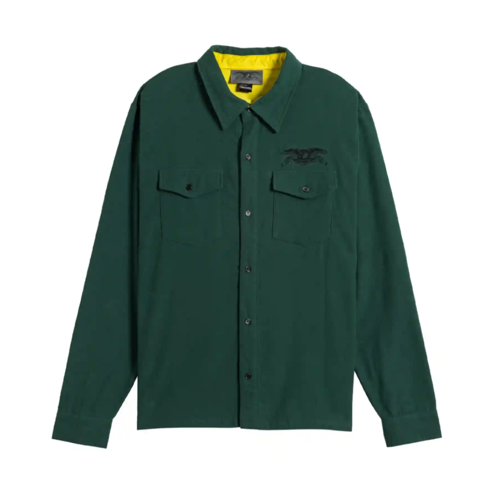 Anti Hero Basic Eagle Long Sleeve Shirt Green