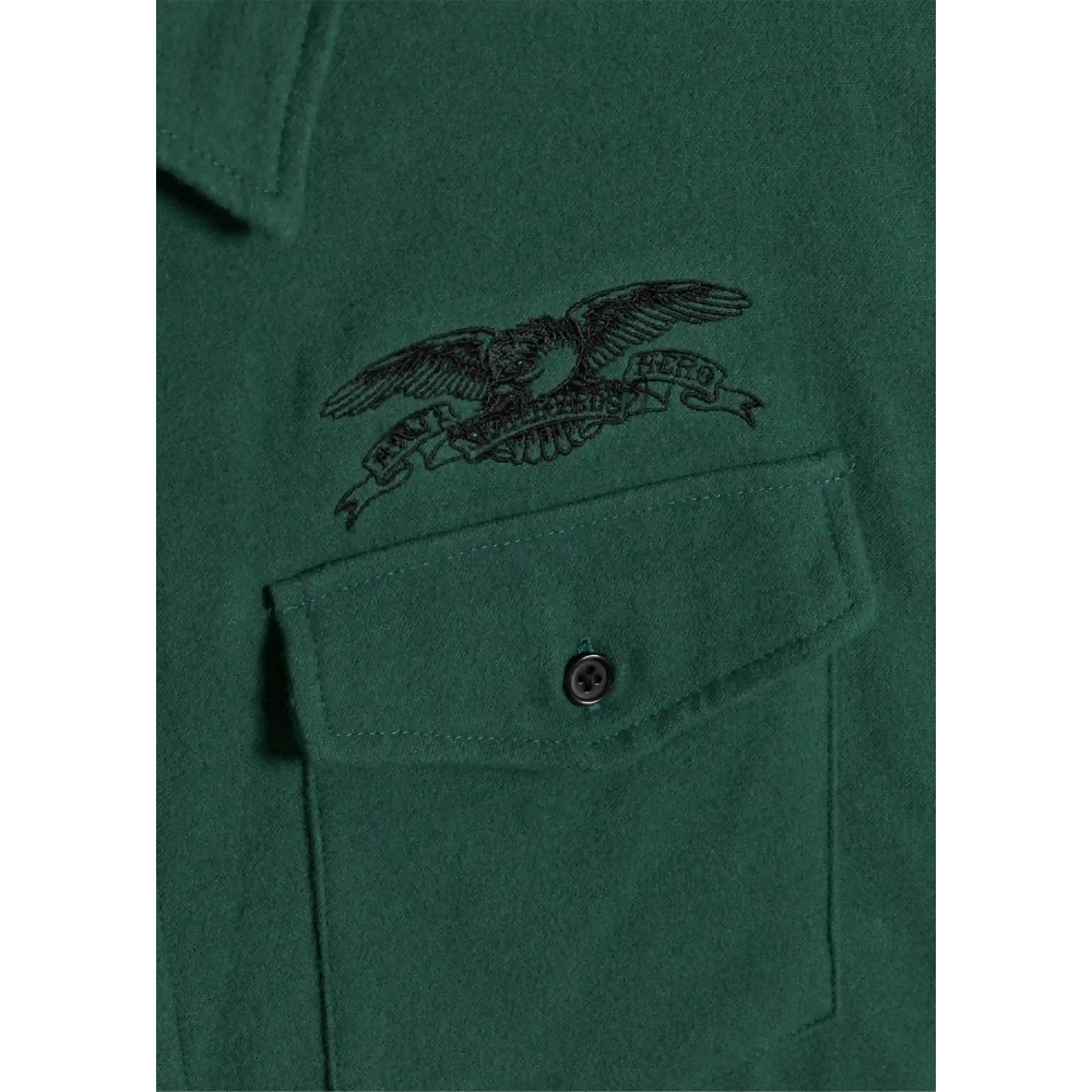 Anti Hero Basic Eagle Long Sleeve Shirt Green