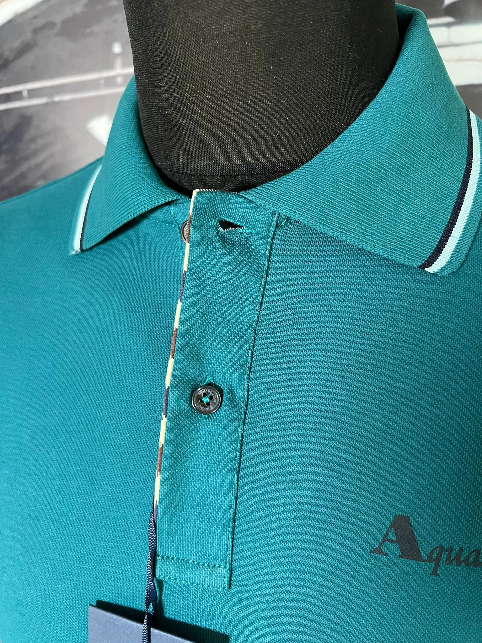 AQUASCUTUM SHORT SLEEVE POLO SHIRT