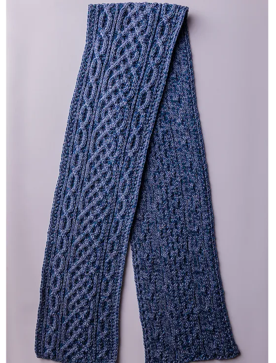 Aran Plated Scarf