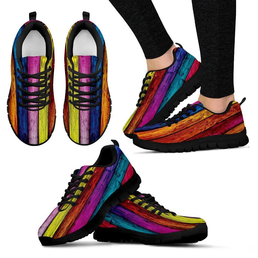 Autism Awareness Black Border Women's Sneakers