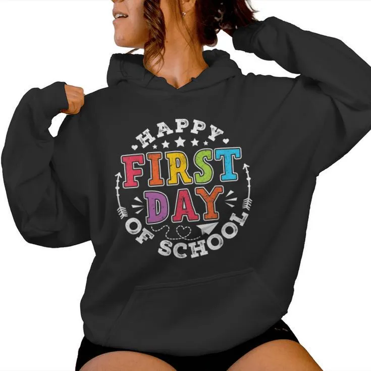 Back To School First Day Of School Teacher Women Hoodie