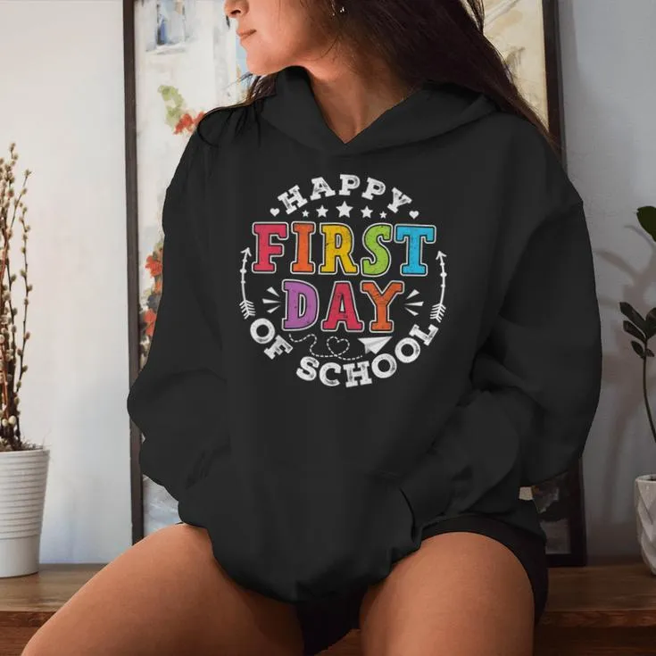 Back To School First Day Of School Teacher Women Hoodie