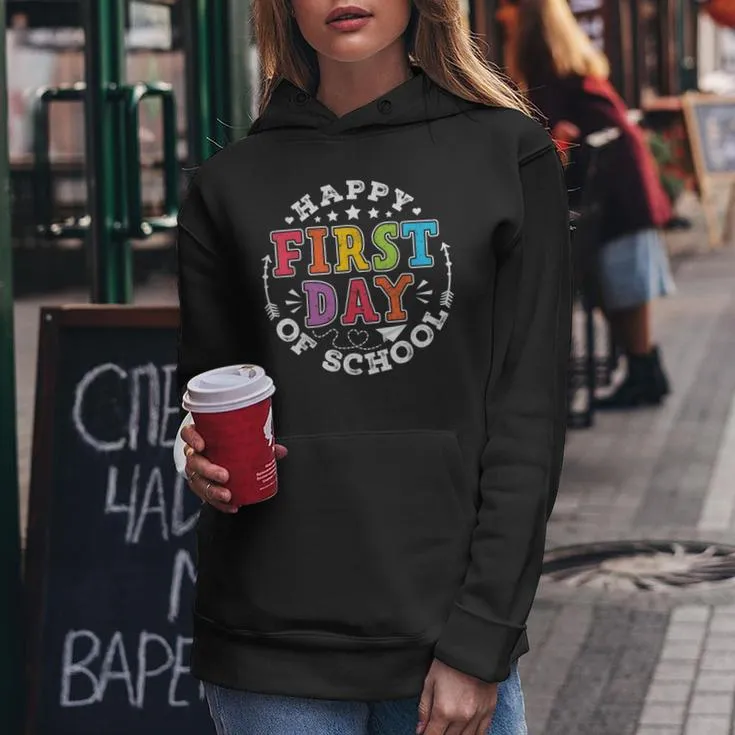 Back To School First Day Of School Teacher Women Hoodie