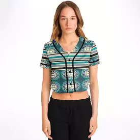 Balanced Life Cropped Button Front Jersey