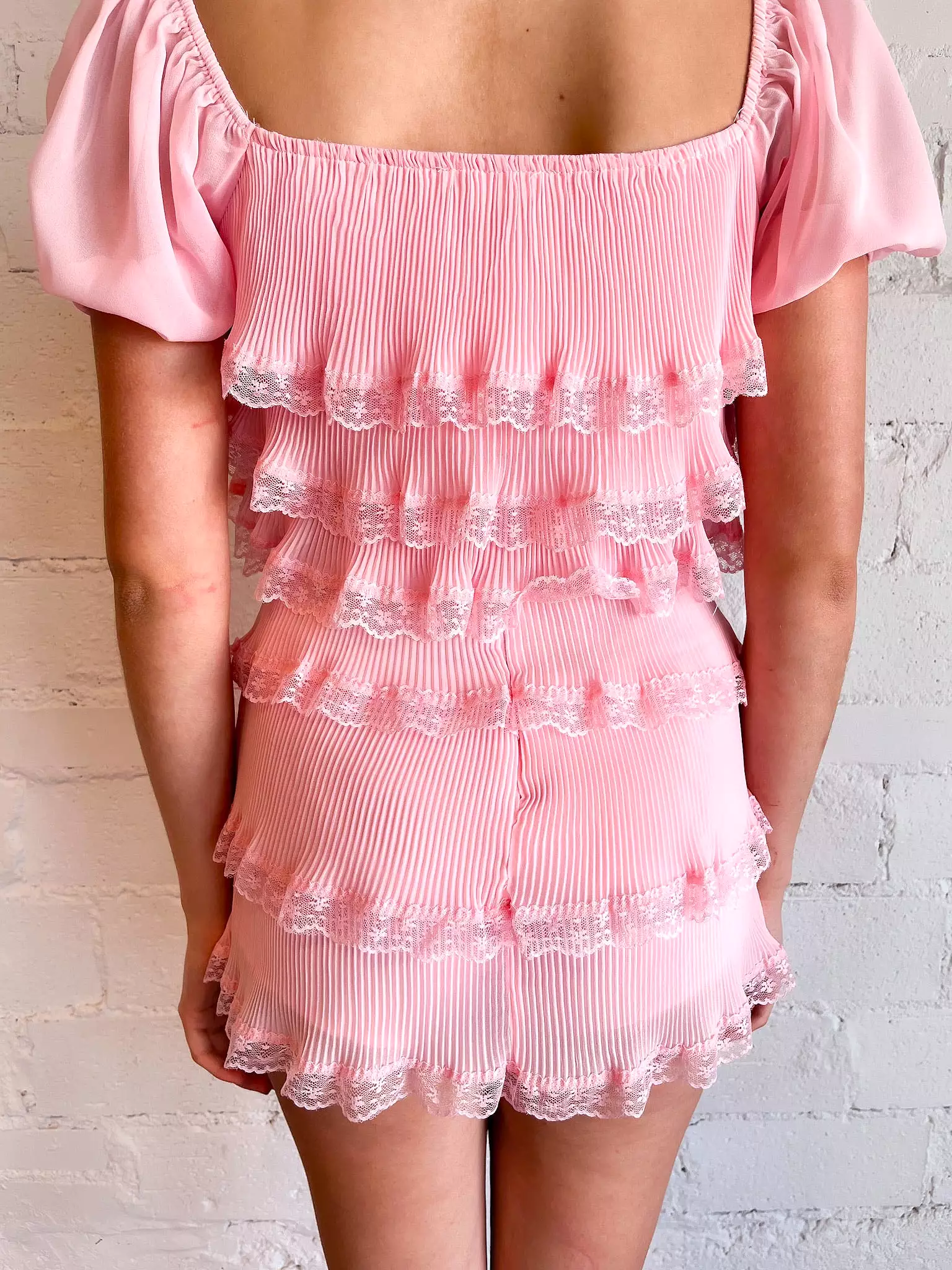 Ballet Pink Chiffon Skort