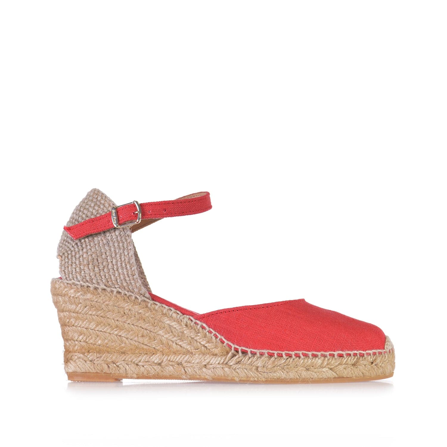 Basic Closed Toe Linen Wedge Espadrille for Women - Caldes