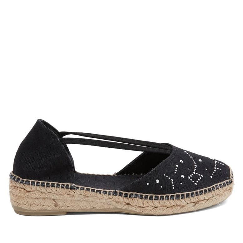 Basic Cotton Blend Wedge Espadrille for Women - Erla-TR