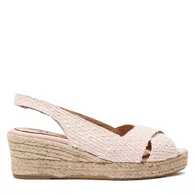 Basic Cotton Blend Wedge Espadrille for Women - Mabel-VS