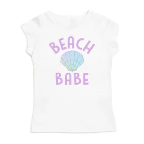 Beach Babe Sea Shell S/S Shirt - White