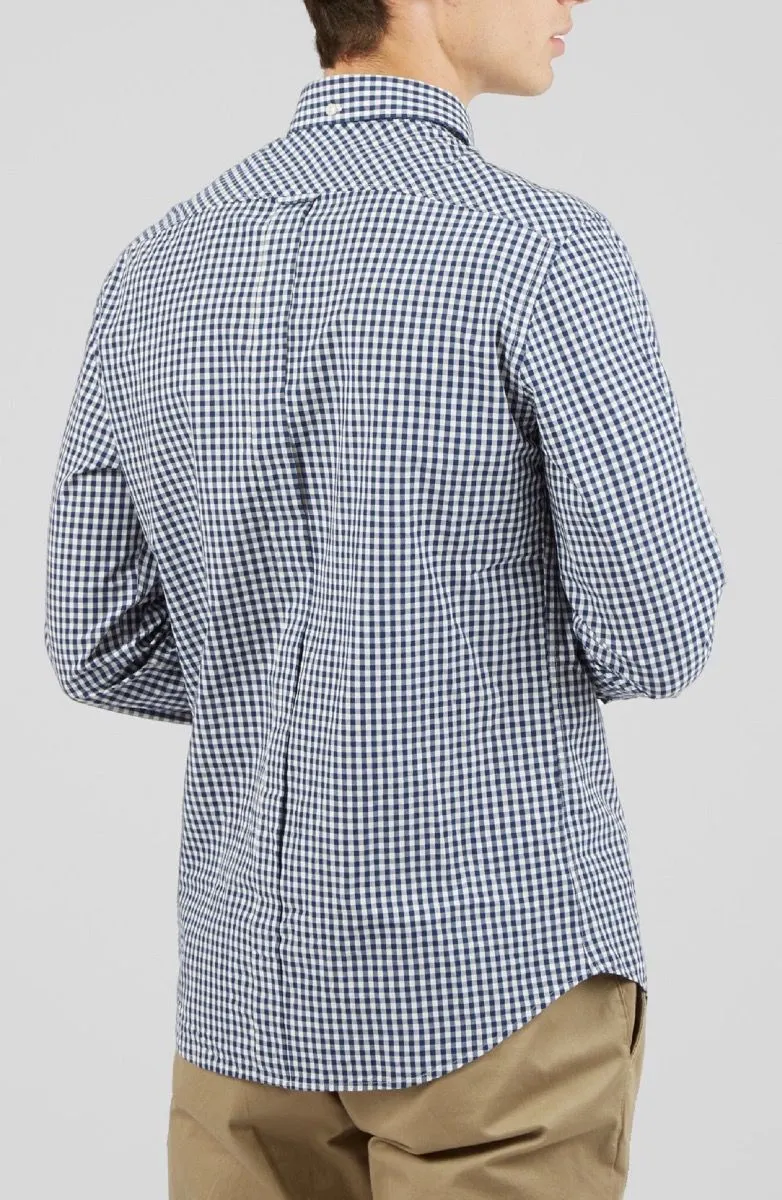 Ben Sherman Gingham Check Long Sleeve Shirt Dark Blue