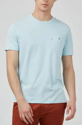 Ben Sherman Pocket Crew Neck T-Shirt Sky Blue