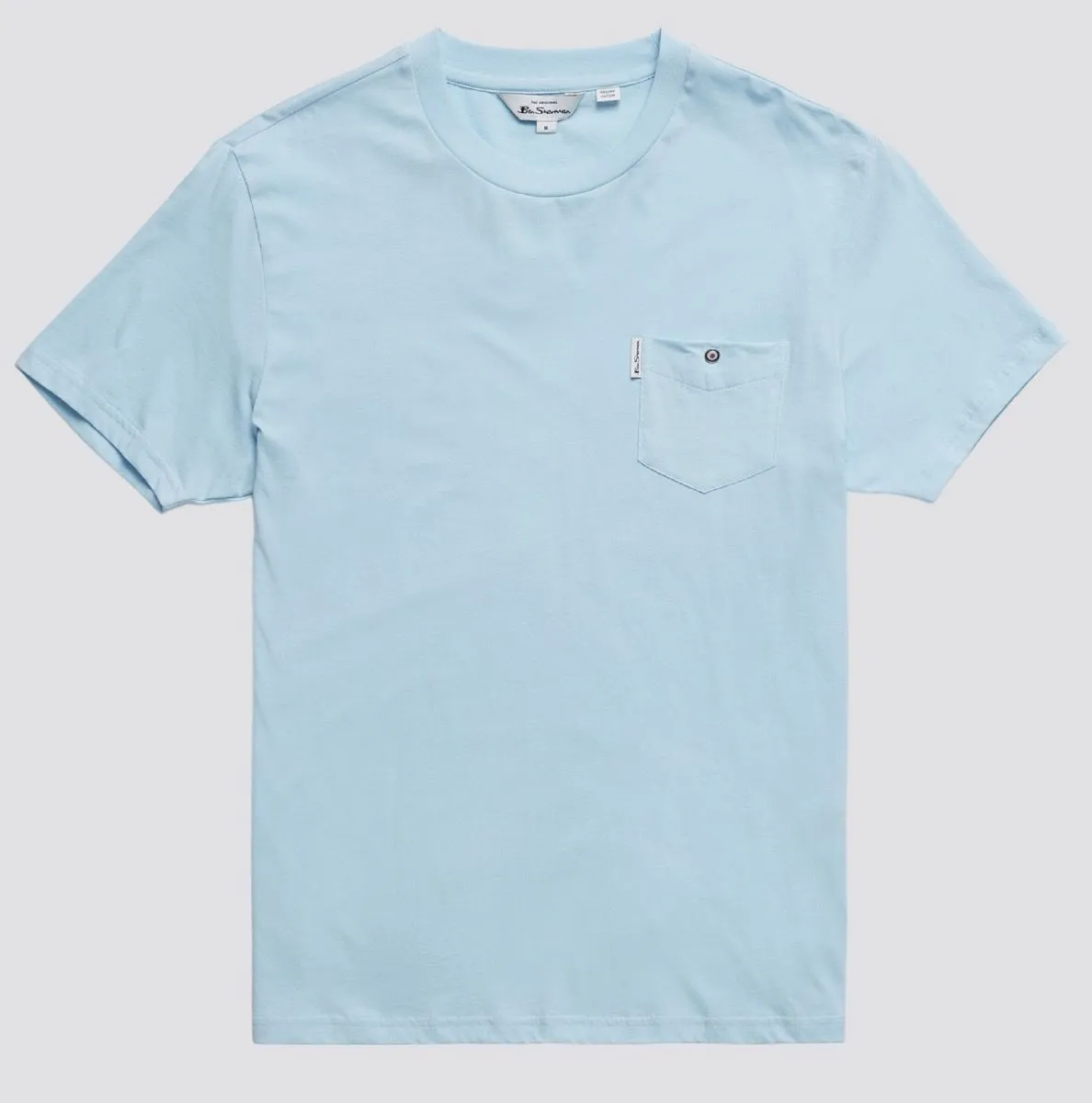 Ben Sherman Pocket Crew Neck T-Shirt Sky Blue