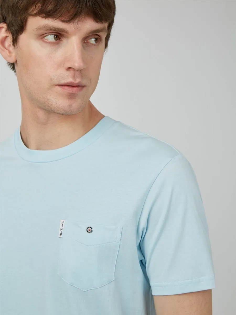 Ben Sherman Pocket Crew Neck T-Shirt Sky Blue