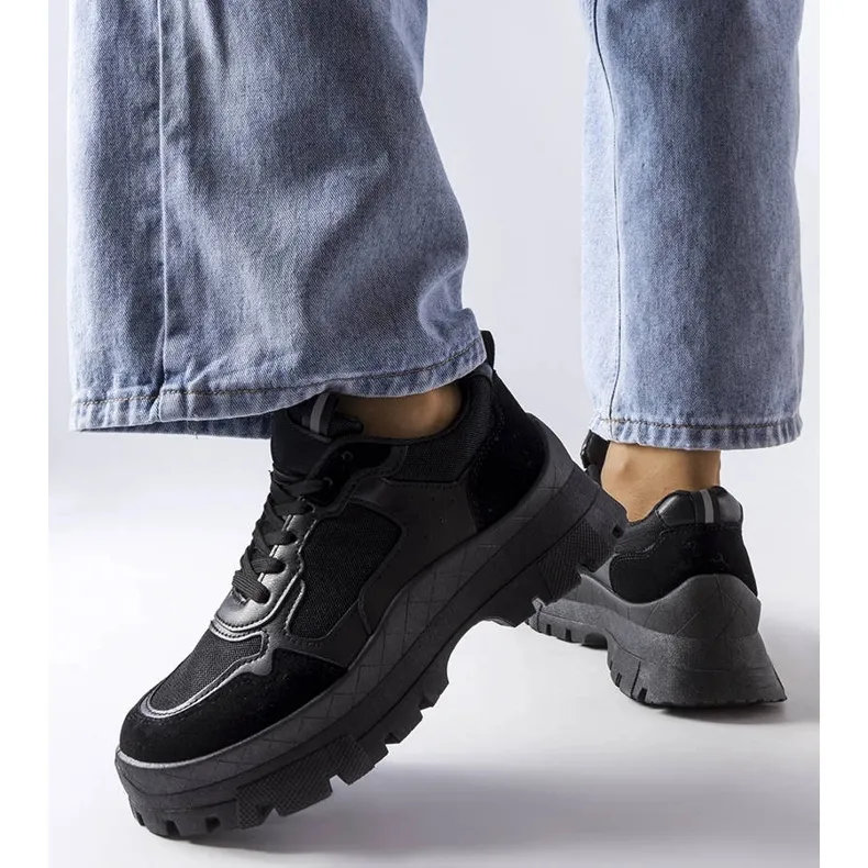 Black chunky sneakers from Mikeladze