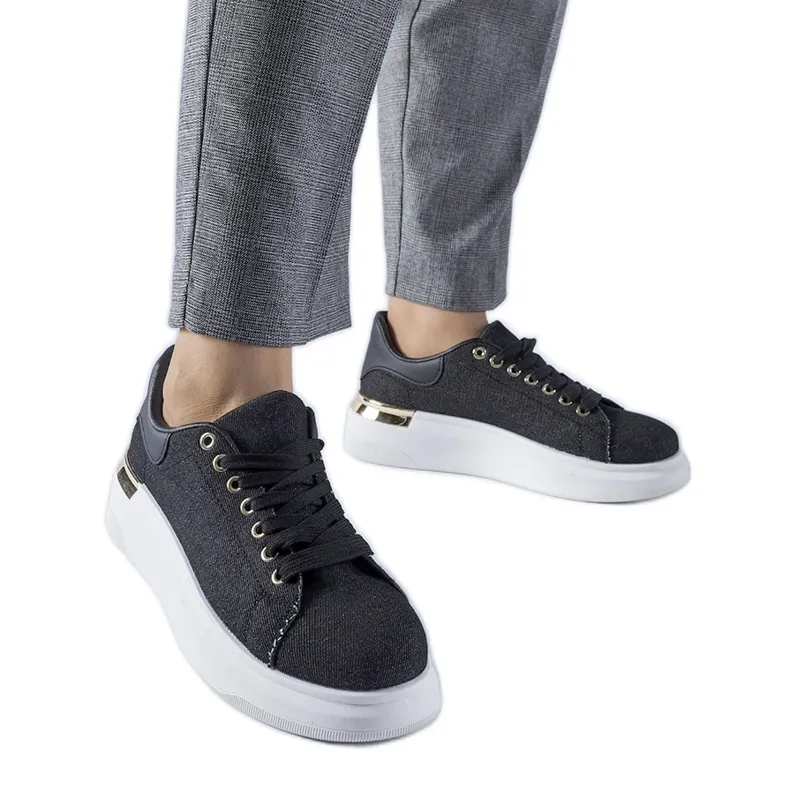 Black Scuderlando platform sneakers