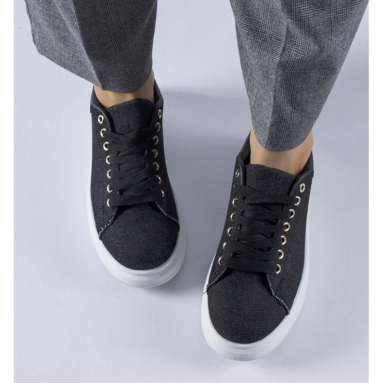 Black Scuderlando platform sneakers