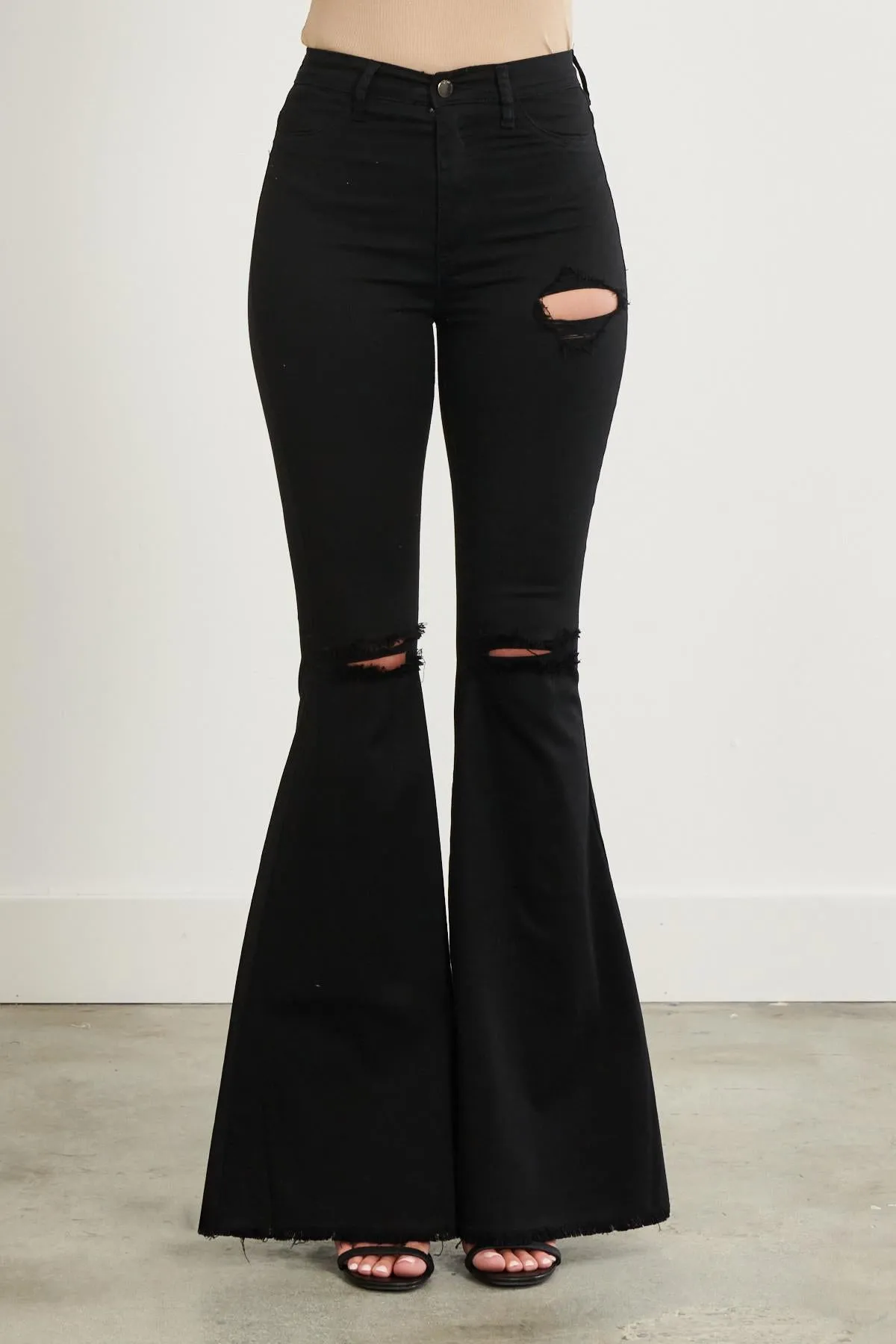 Black Stone Bell Bottoms