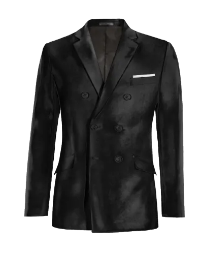  Blazer cruzada negro Ónix de terciopelo esencial