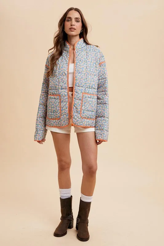 Blossom Quilt Puffer Jacket