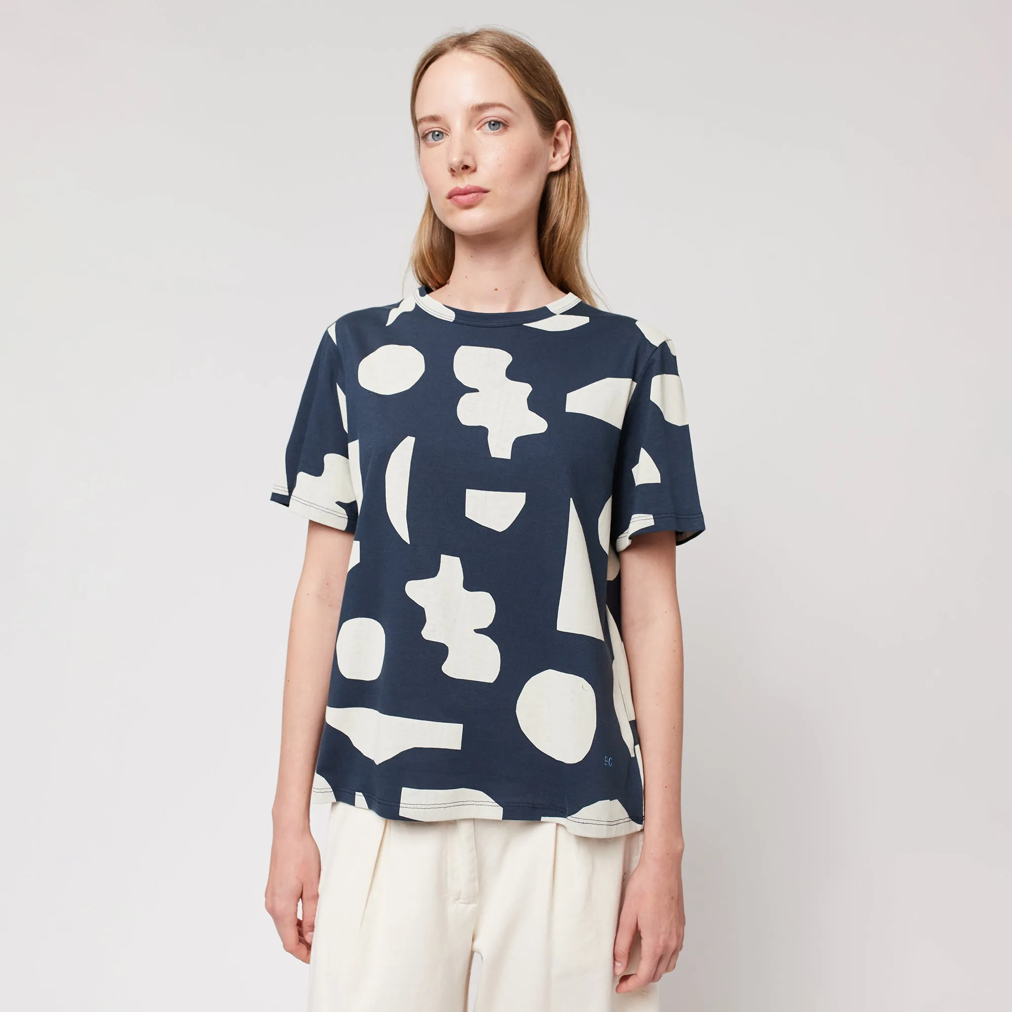 Bobo Choses Woman Summer Nights Landscape All Over T-shirt Midnight Blue