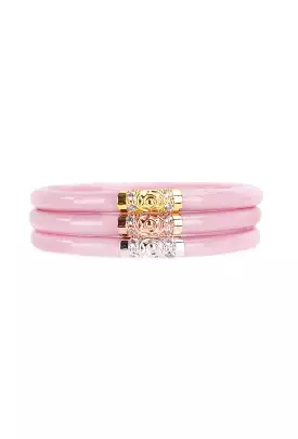 BUDHAGIRL Three Kings All Weather Bangles in Pink