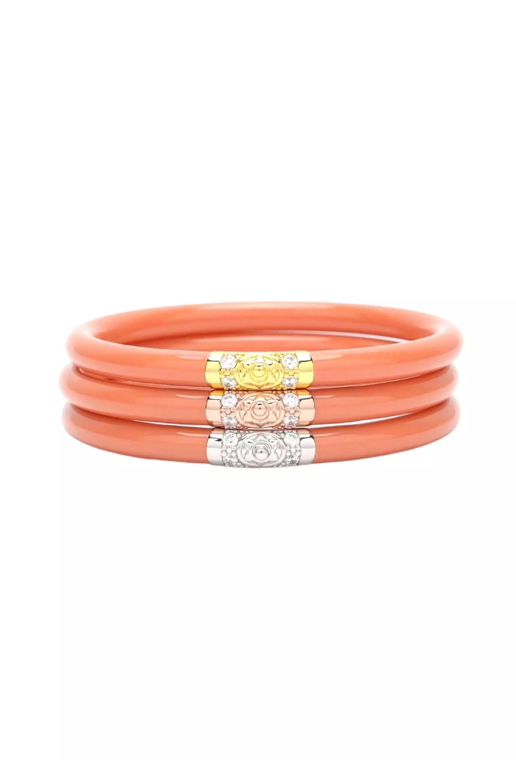 BUDHAGIRL Three Kings All Weather Bangles in Thai Tea