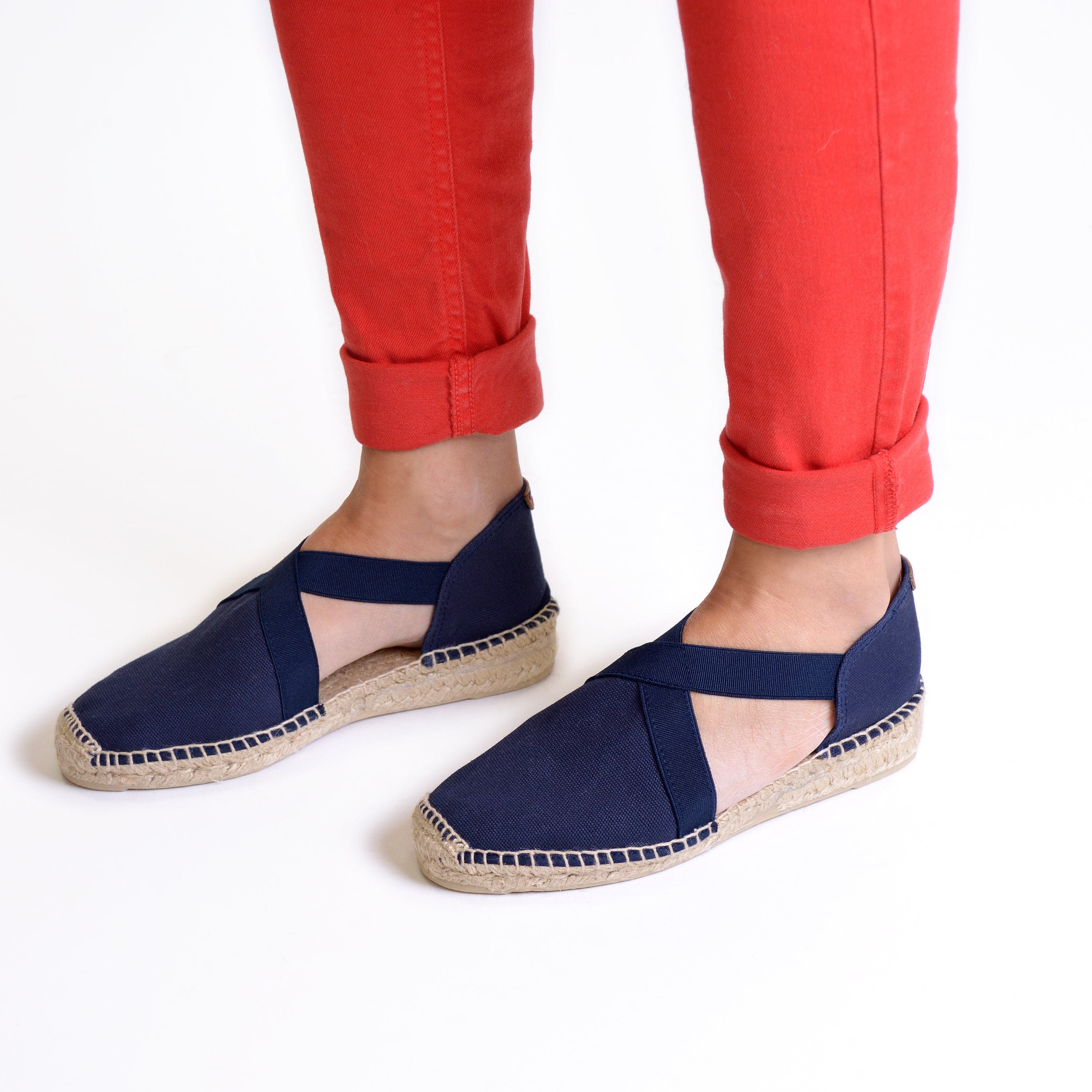 Canvas  Espadrille with Jute Sole for Women - Elastic