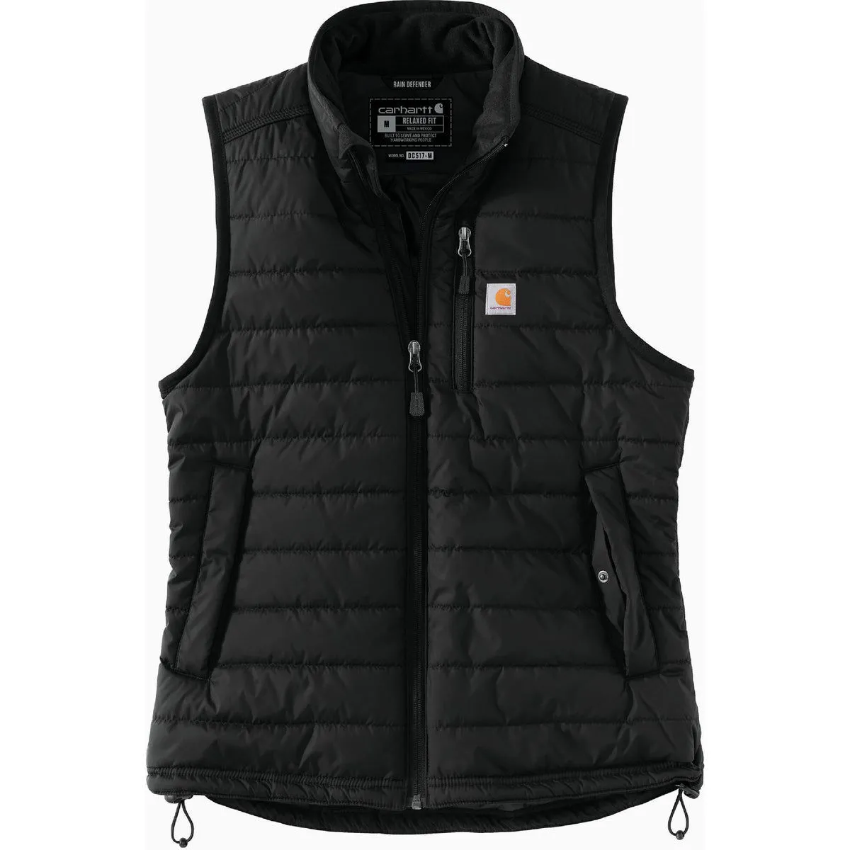 Carhartt Carhartt Rain Defender Women's XL Regular Black Nylon Insulated Mock Neck Vest