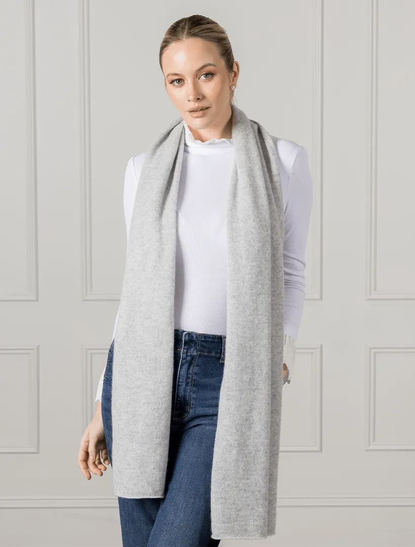 Cashmere Scarf Grey