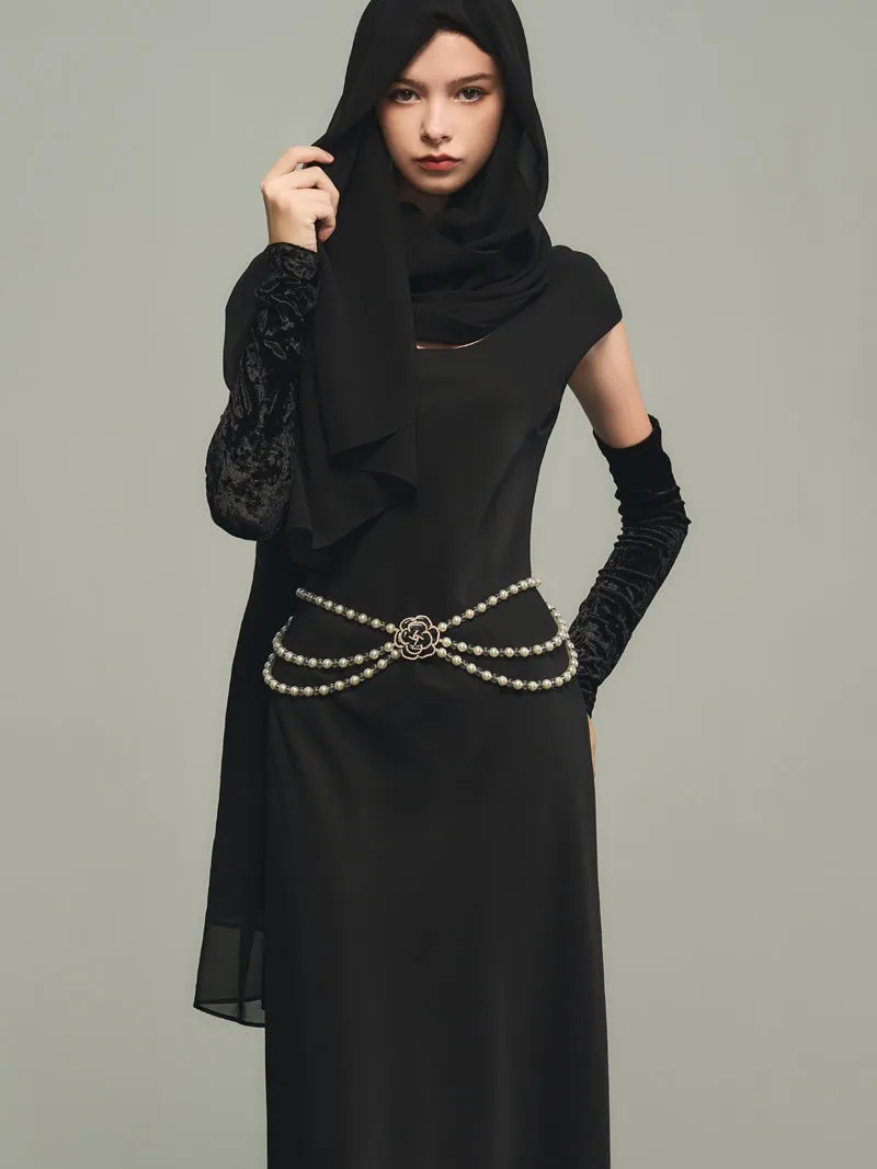 Chic Plain Ciffon Scarf&One-Piece&Arm-Cover